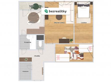 Prodej bytu, 3+1, 64 m²