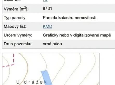 Prodej pozemku, zemědělská půda, 17 436 m²