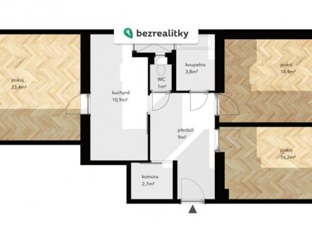 Prodej bytu, 3+kk, 86 m²