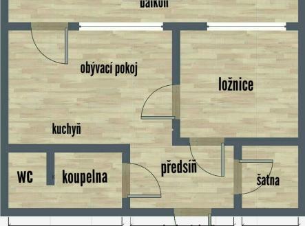Prodej bytu, 2+kk, 35 m²