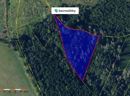 Prodej pozemku, les, 13 632 m²