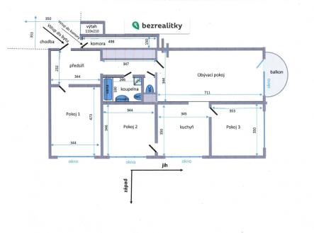 Prodej bytu, 4+1, 94 m²