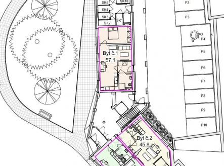 Prodej bytu, 2+kk, 53 m²