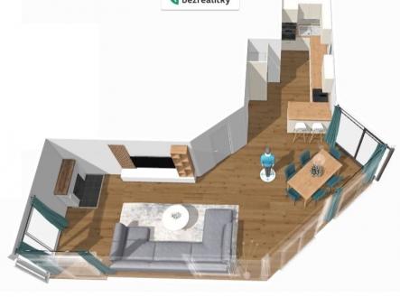 Prodej bytu, 3+kk, 75 m²