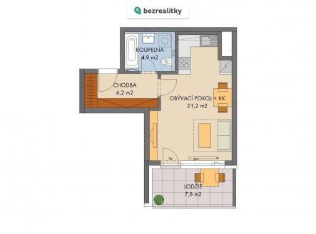 Prodej bytu, 1+kk, 33 m²