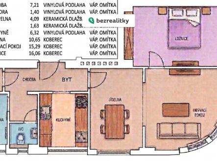 Prodej bytu, 2+1, 63 m²