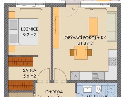 Prodej bytu, 2+kk, 52 m² obrázek