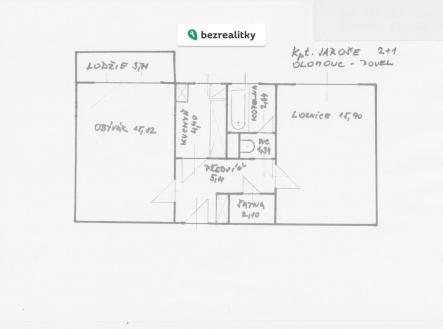 Prodej bytu, 2+1, 51 m²