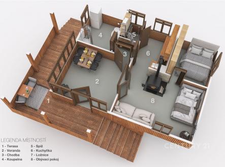 Prodej chaty/rekreačního objektu, 50 m²