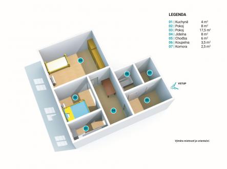 Prodej bytu, 1+1, 51 m²