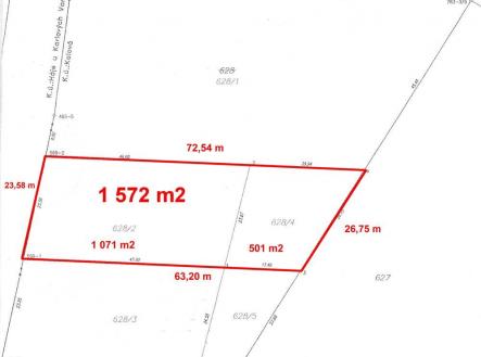 Prodej - pozemek pro bydlení, 1 572 m²