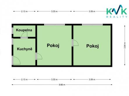 Prodej bytu, 2+1, 38 m²