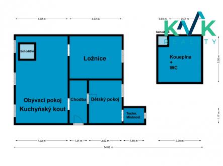 Prodej bytu, 3+kk, 75 m²