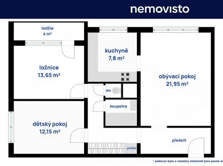 Prodej bytu, 3+1, 79 m²