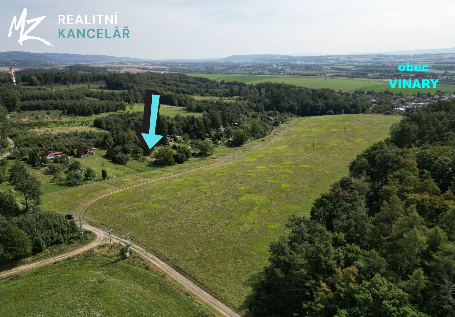 Realitní kancelář MZRK s.r.o. nabízí na prodej zahradu (stav.místo) o výměře 1 512 m² v obci Vinary