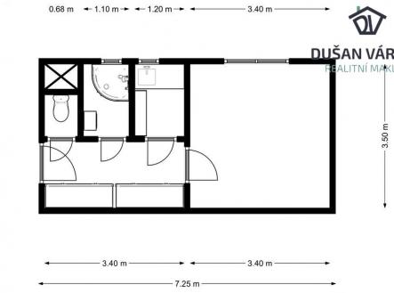 Pronájem bytu, 1+1, 26 m²