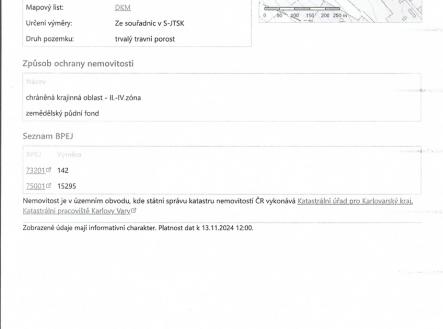 Prodej pozemku, trvalý travní porost, 15 437 m²