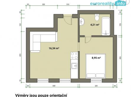 Prodej bytu, 1+1, 30 m²