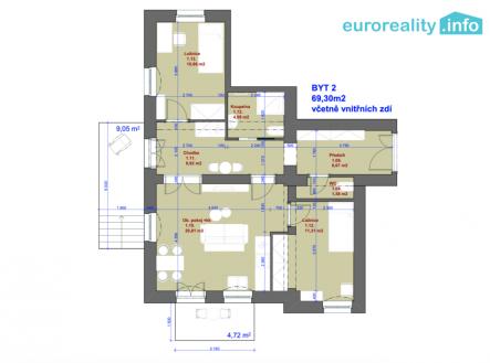Prodej bytu, 3+kk, 109 m²