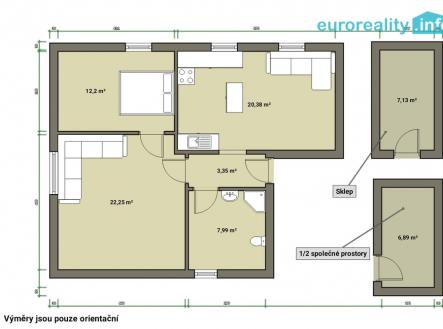 Prodej bytu, 2+1, 79 m²