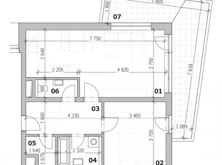 Prodej bytu, 2+kk, 60 m²