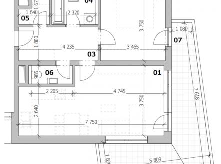 Prodej bytu, 2+kk, 60 m²
