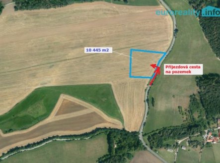 Prodej pozemku, zemědělská půda, 10 445 m²