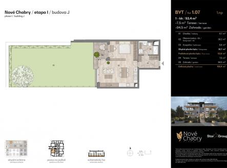Prodej bytu, 2+kk, 53 m²