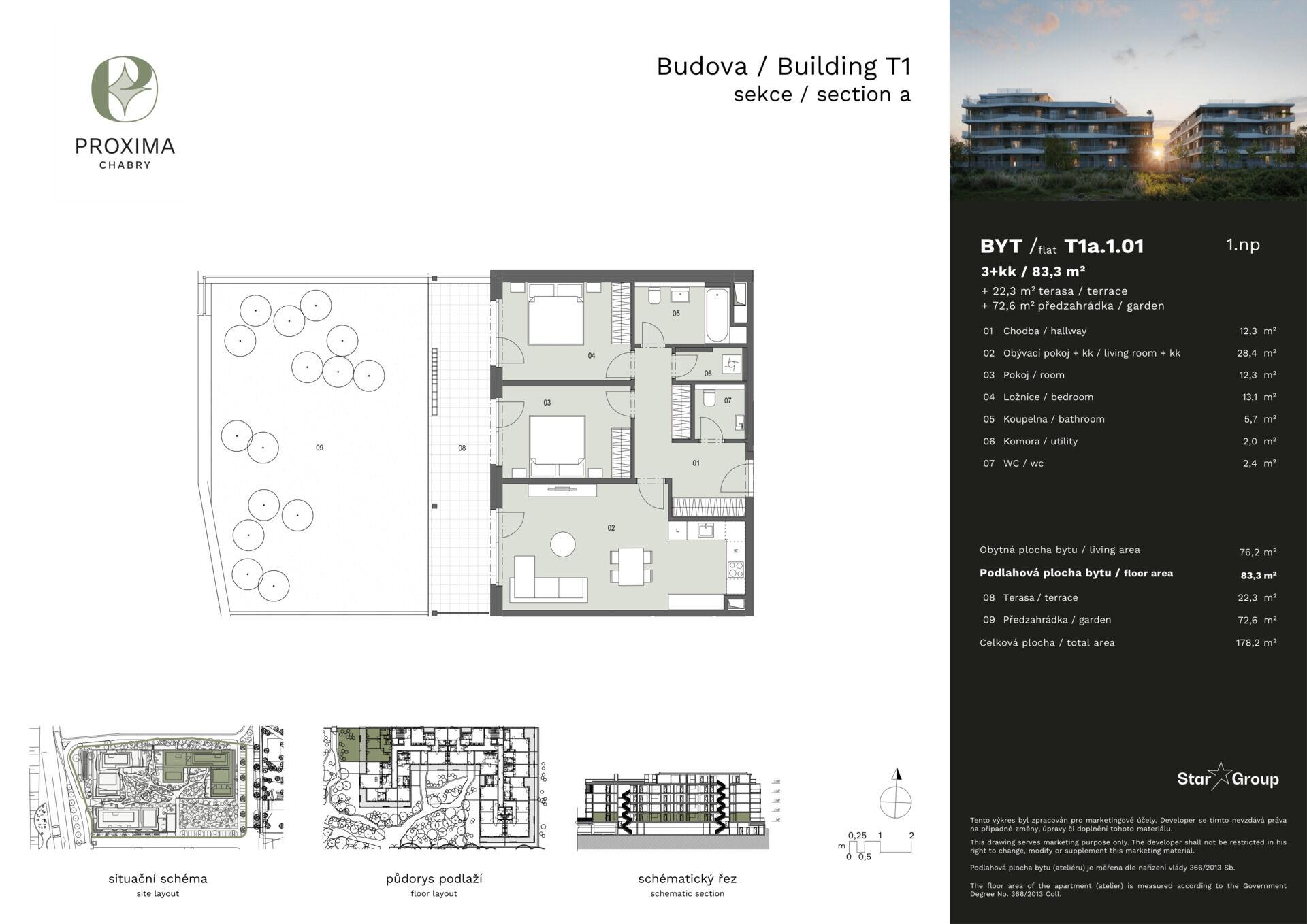 Prodej bytu 3+kk 84 m²