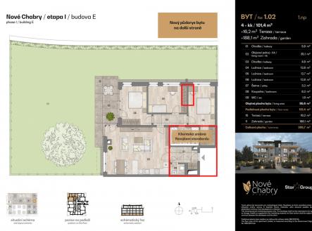 Prodej bytu, 4+kk, 101 m²