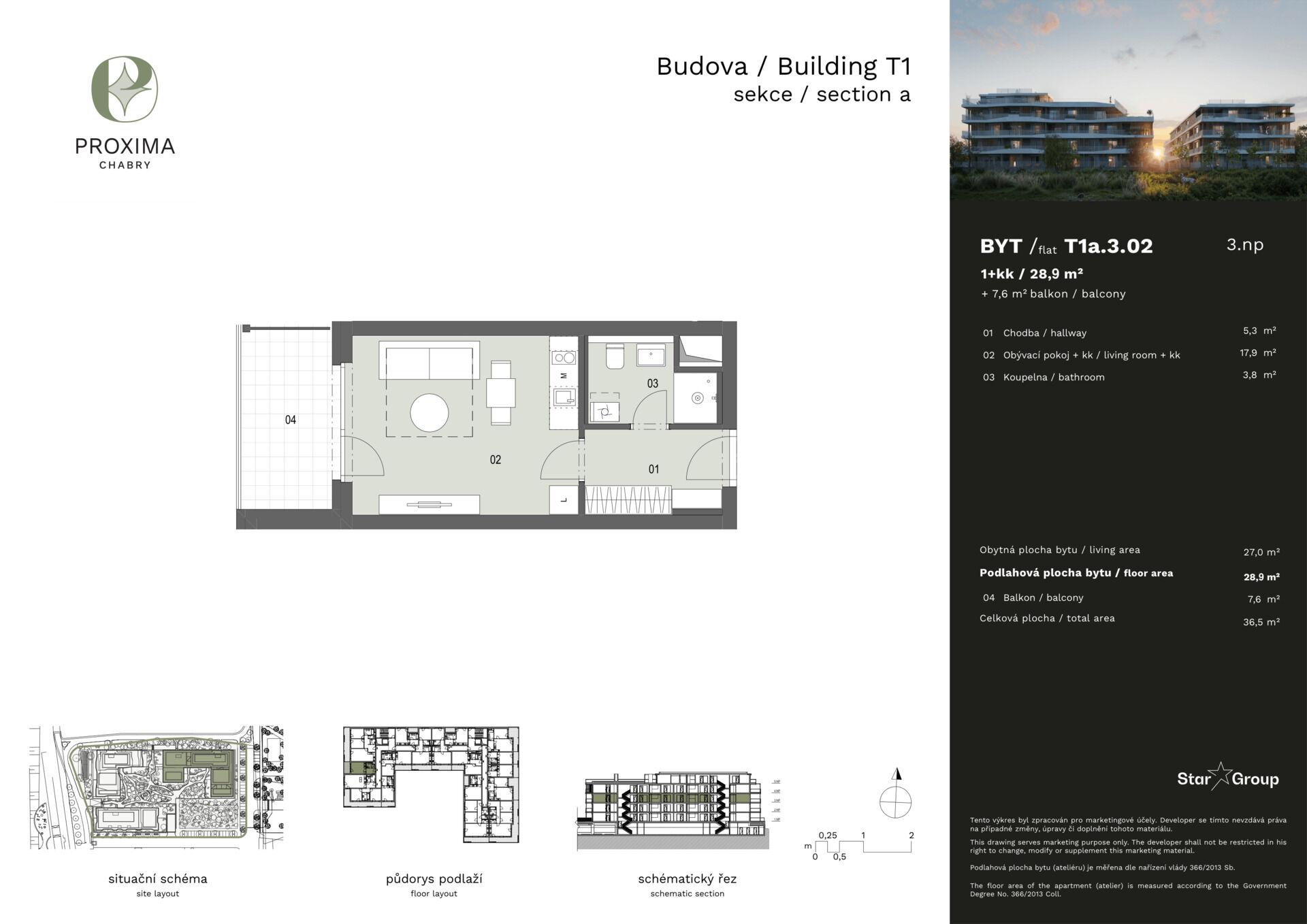 Prodej bytu 1+kk 29 m²