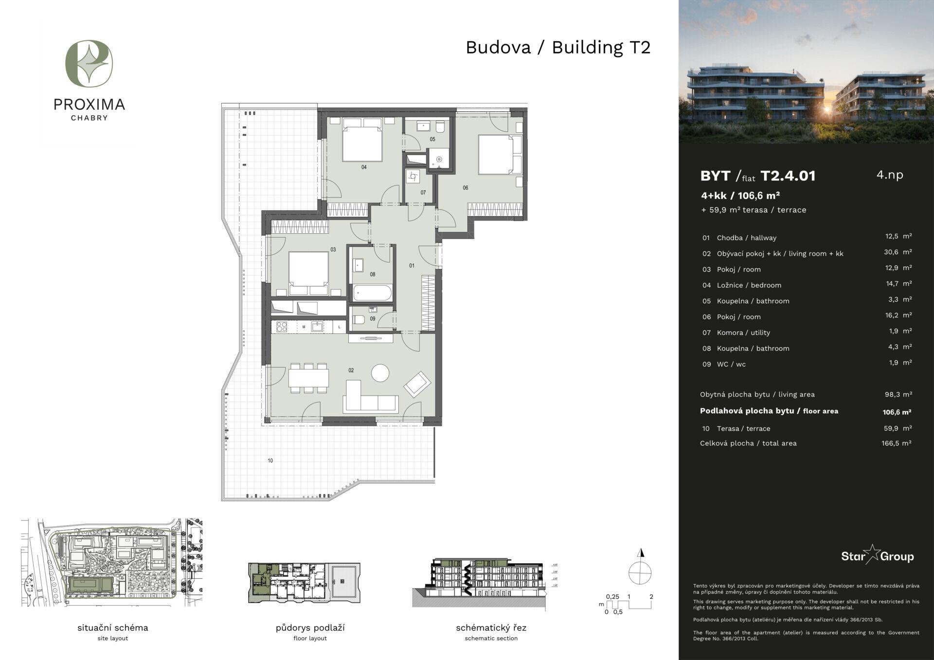Prodej bytu 4+kk 107 m²