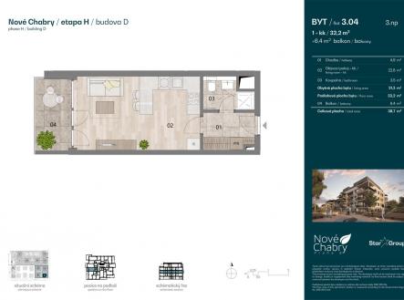 Prodej bytu, 1+kk, 32 m²