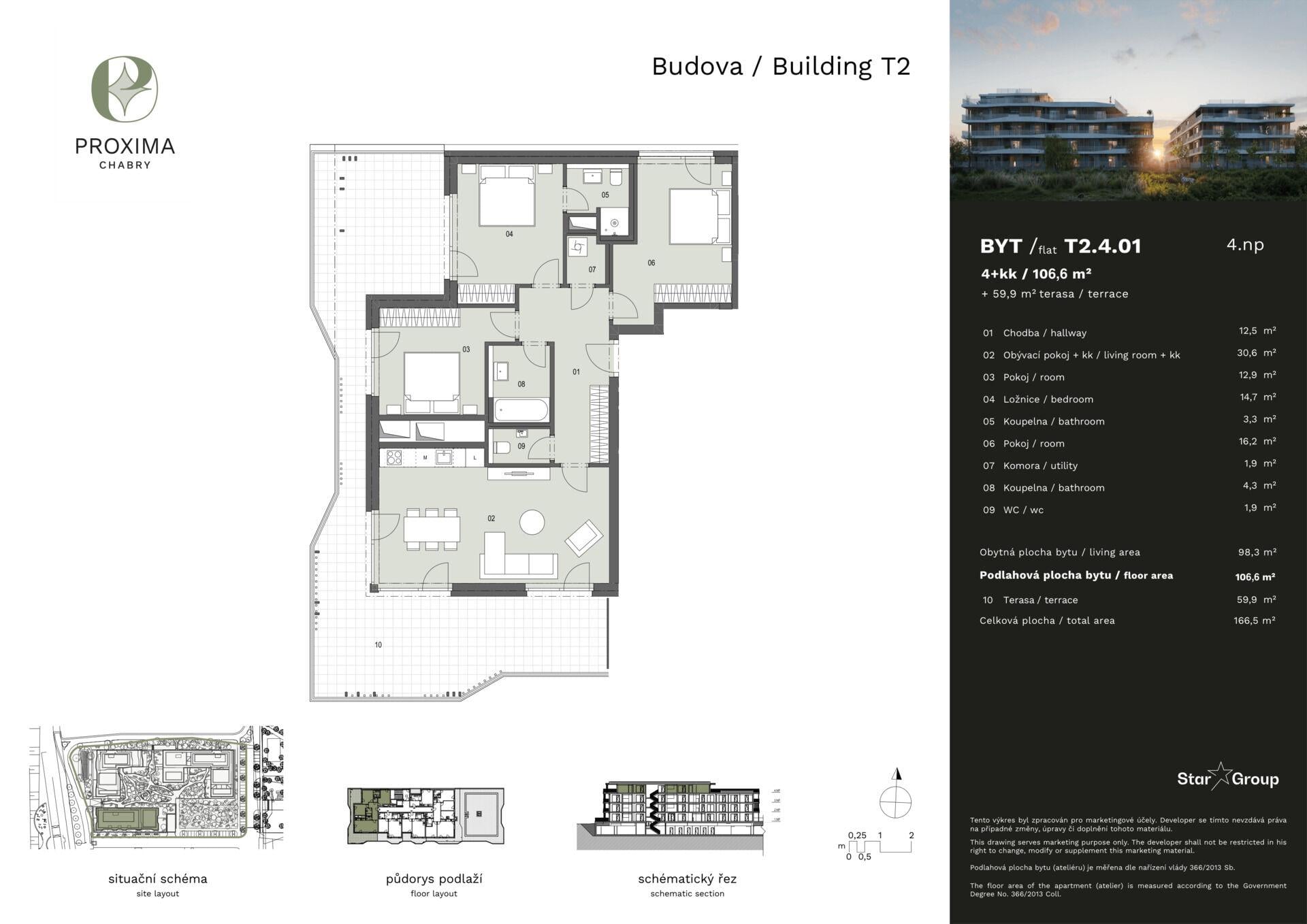 Prodej bytu 4+kk 107 m²