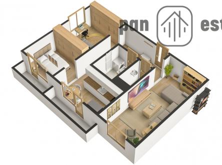 Prodej bytu, 3+1, 74 m²