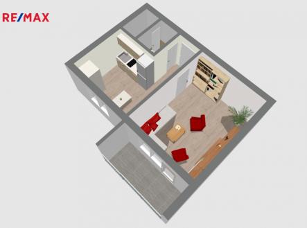 Pronájem bytu, 1+1, 37 m²