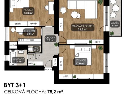 Prodej bytu, 3+1, 84 m²