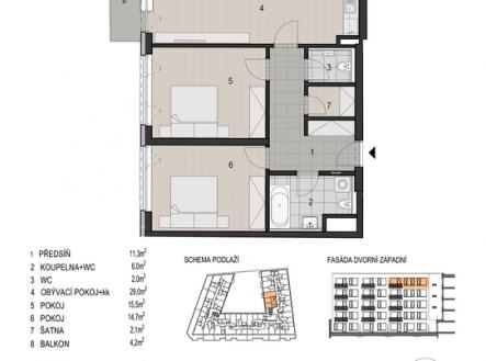 Prodej bytu, 3+kk, 91 m²