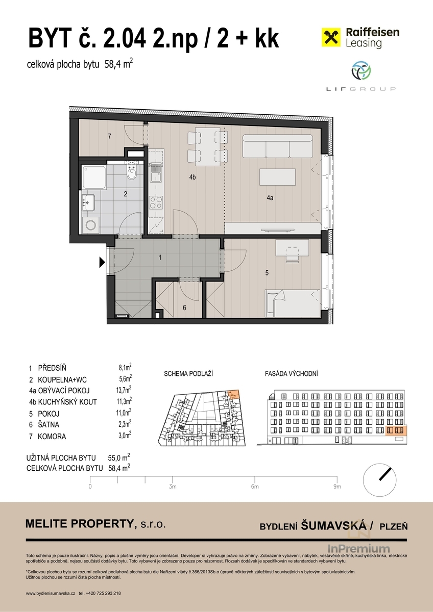 Katalogový list bytu