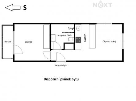 Pronájem bytu, 2+kk, 65 m²