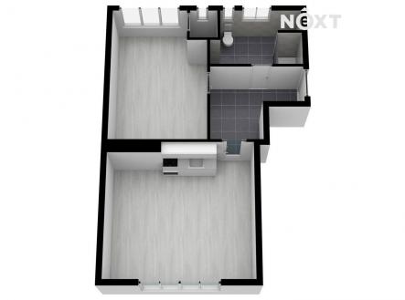 Pronájem bytu, 2+kk, 48 m²