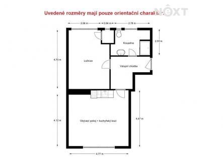 Pronájem bytu, 2+kk, 48 m²