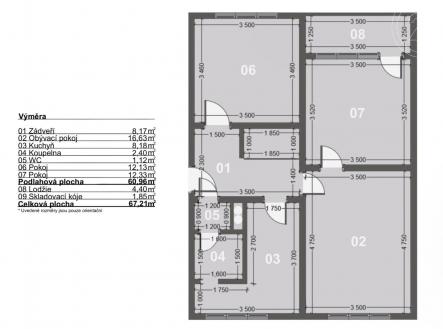 Prodej bytu, 3+1, 67 m²