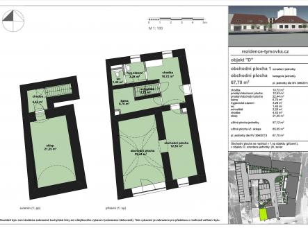 Prodej obchodní prostor, 57 m²