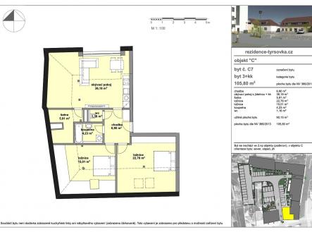 Prodej bytu, 3+kk, 106 m²