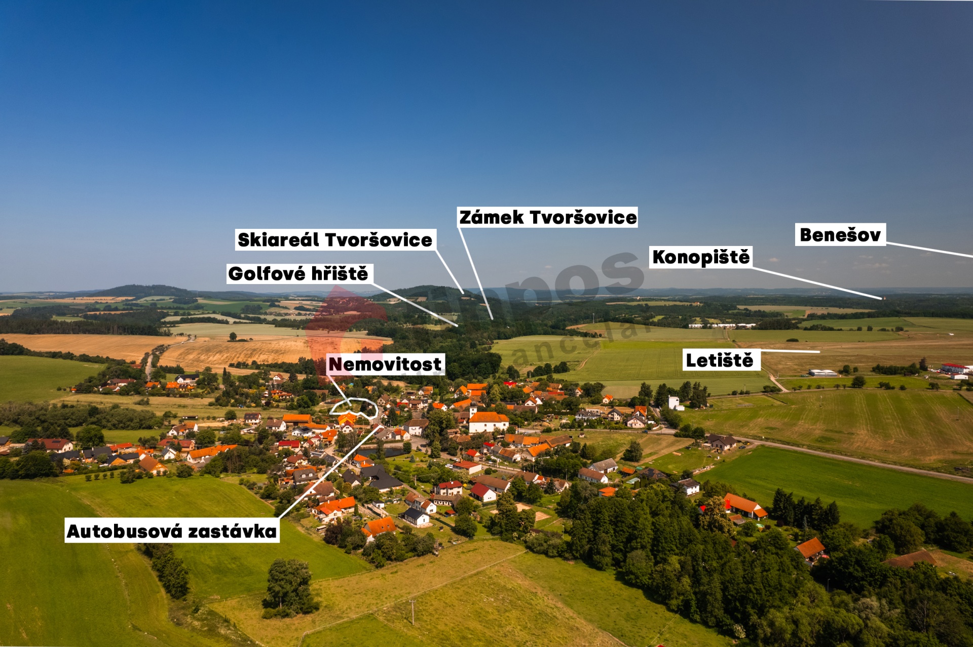 Prodej developerského projektu na 8 bytových jednotek Nesvačily u Bystřice okres Benešov