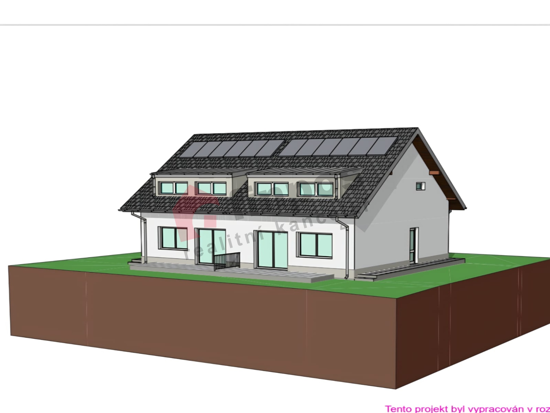 Prodej developerského projektu na 8 bytových jednotek Nesvačily u Bystřice okres Benešov