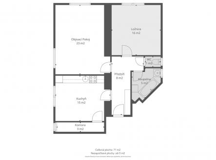 Prodej bytu, 2+1, 79 m²