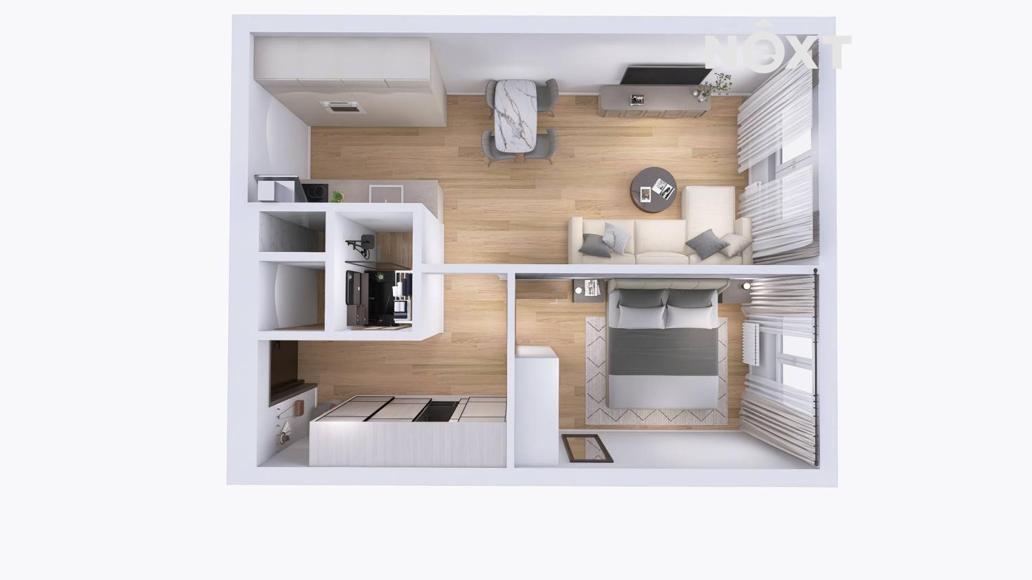 Prodej byt 2+kk, 43㎡