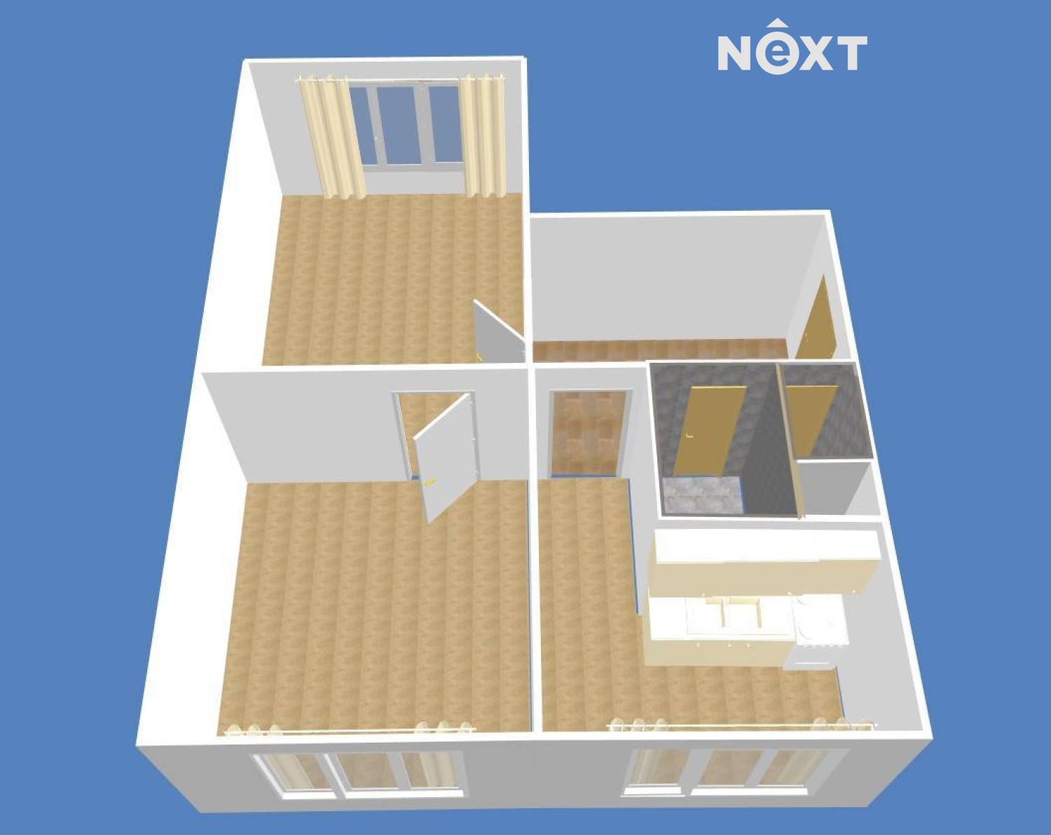 Prodej byt 2+1, 60㎡